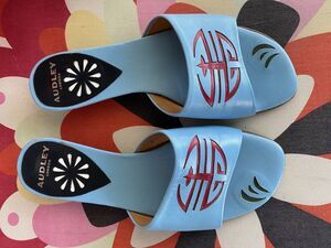 AUDLEY LONDON leather slides Shoes Made in Spain US 5.5 EU 36